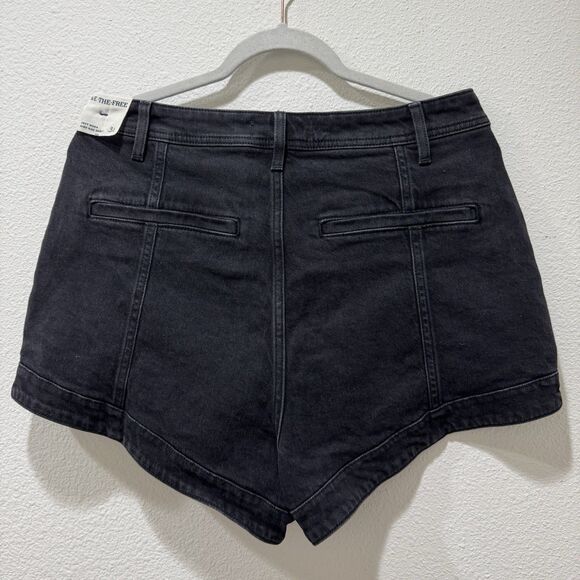 Free People x We The Free Crvy Mona High Rise Shorts In Midnight Black Sz 31 NEW - Picture 6 of 8